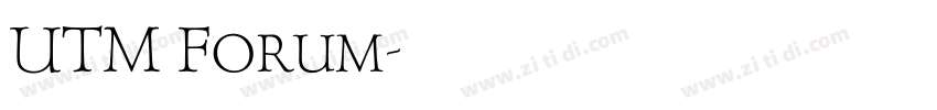 UTM Forum字体转换